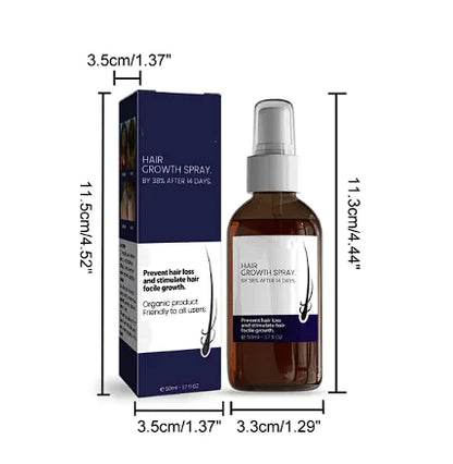 Hair Growth Spray Moisturizes Damaged Hair