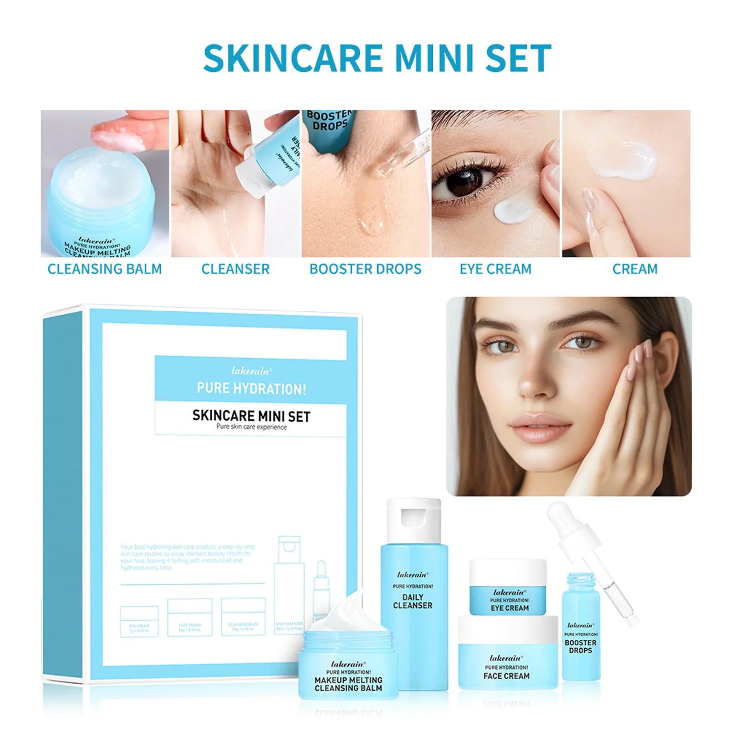 Blue Mini Skin Care Set