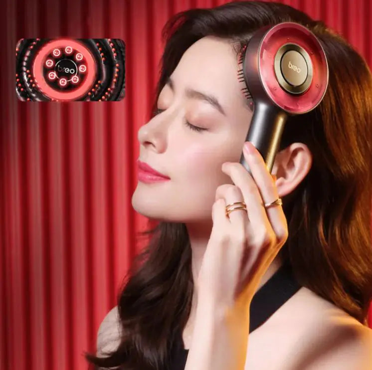 Infrared Head Hair Brush Essence Absorption And Introduction Hair Growth Device