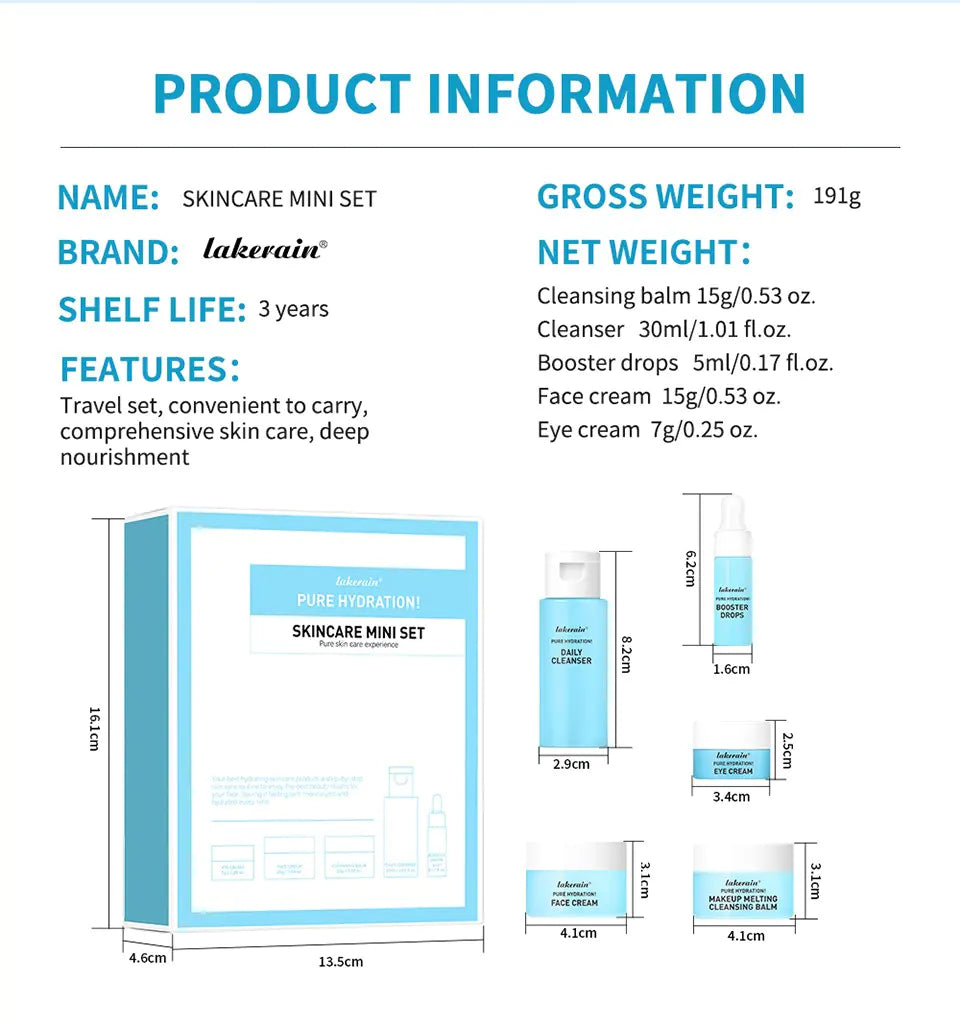 Blue Mini Skin Care Set