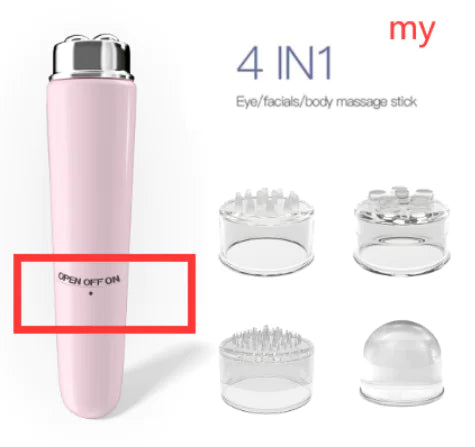 4 In 1 Electric Facial Massager Micro Vibration Eye Beauty Instrument For Relax Eye Dark Circles Eye Bags Puffiness Eye Massage